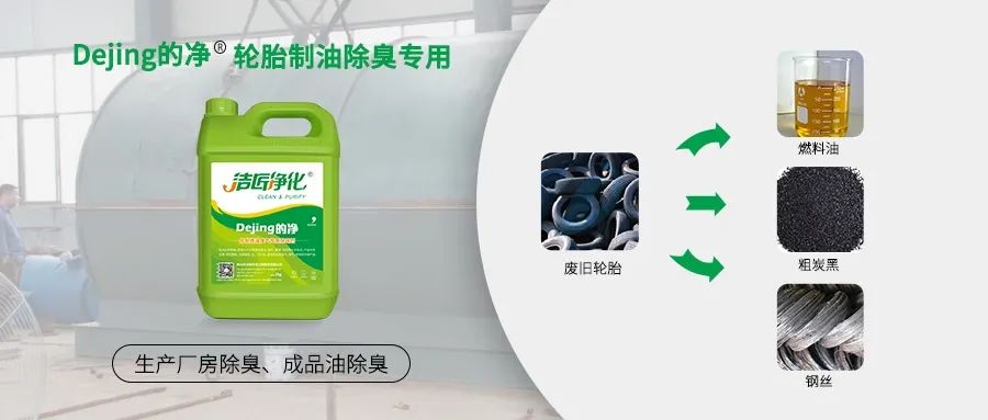廢舊輪胎煉油廢氣污染，車間惡臭問題可利用潔匠凈化除臭劑解決.jpg